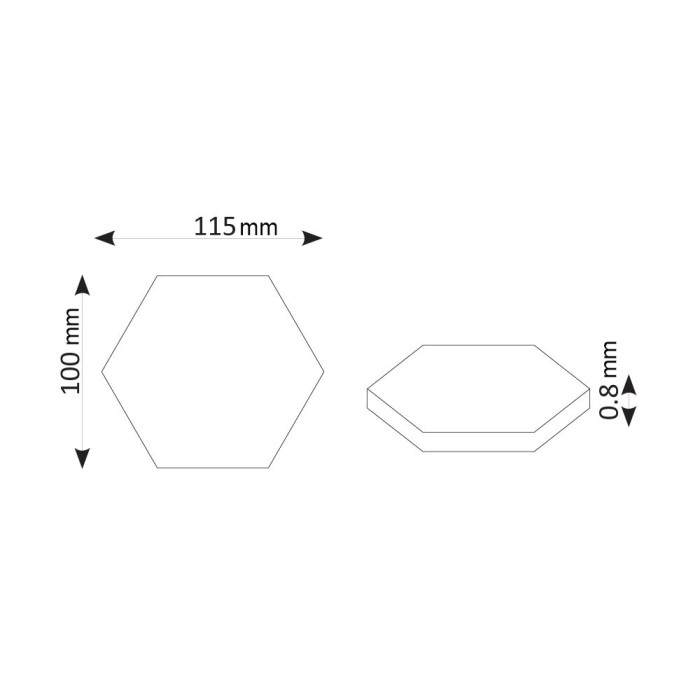 Комплект от 3 броя Модулен TOUCH LED панел тип „Honeycomb“ Комплект от 3 броя Модулен TOUCH LED панел тип „Honeycomb“ - Електроуреди