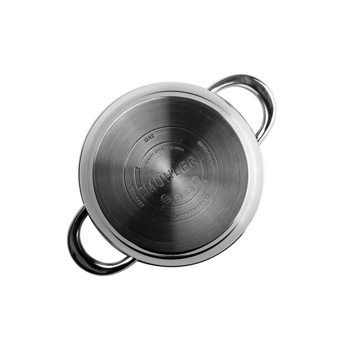 Тенджера Muhler MR-406 NEW 20x12cm, 3.1L, метал Тенджера Muhler MR-406 NEW 20x12cm, 3.1L, метал - Кухня