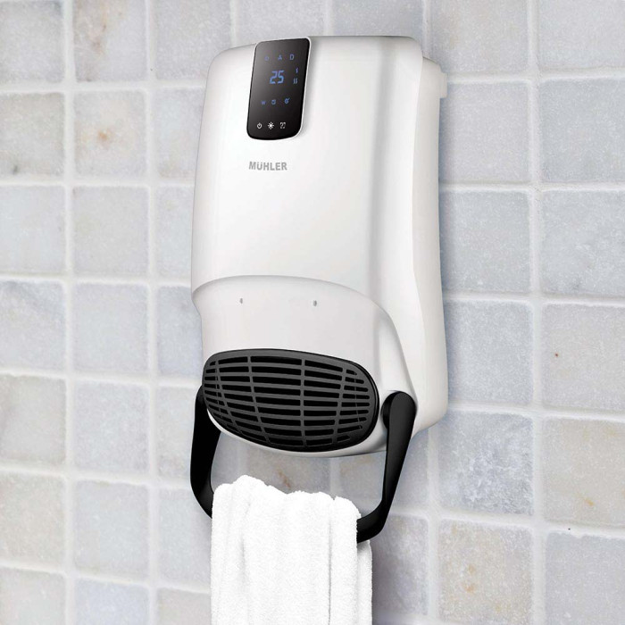 Печка вентилаторна за баня Muhler MBH-2007D, 2000W, eлектронно управление Печка вентилаторна за баня Muhler MBH-2007D, 2000W, eлектронно управление - Електроуреди