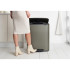 Кош за смет Brabantia Bo Pedal 60L, Platinum - Баня и почистване