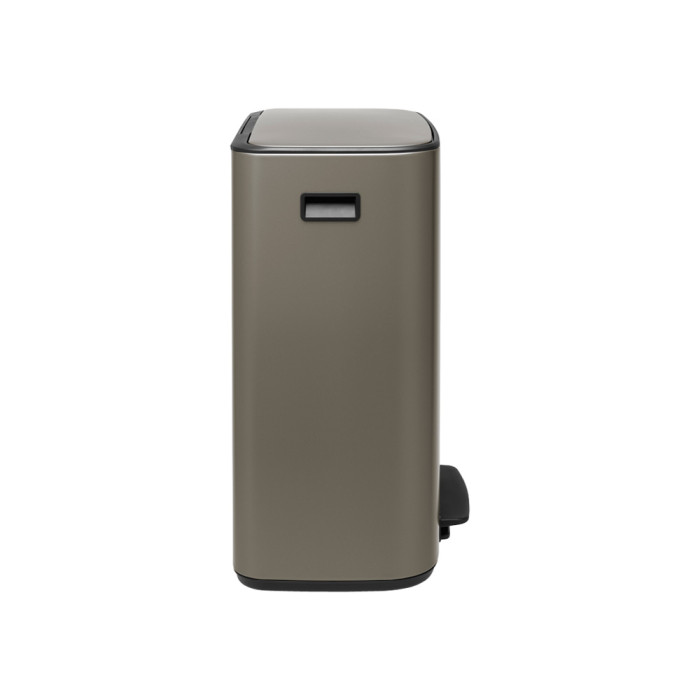 Кош за смет Brabantia Bo Pedal 60L, Platinum - Баня и почистване