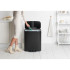 Кош за смет Brabantia Bo Pedal 60L, Matt Black - Баня и почистване