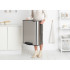 Кош за смет Brabantia Bo Pedal 60L, Matt Steel Fingerprint Proof - Баня и почистване