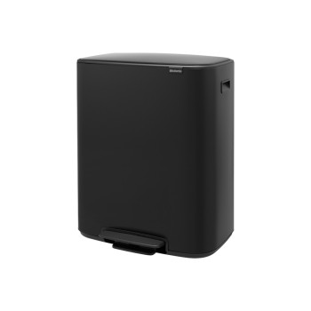 Кош за смет Brabantia Bo Pedal 2x30L, Matt Black
