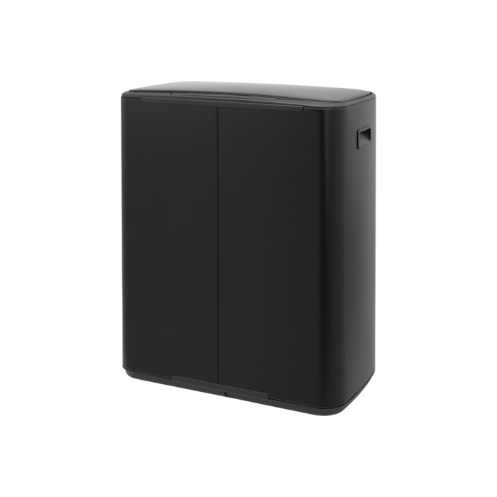 Кош за смет Brabantia Bo Pedal 2x30L, Matt Black - Баня и почистване