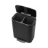Кош за смет Brabantia Bo Pedal 2x30L, Matt Black - Баня и почистване