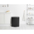 Кош за смет Brabantia Bo Pedal 2x30L, Matt Black - Баня и почистване