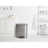 Кош за смет Brabantia Bo Pedal 2x30L, Matt Steel Fingerprint Proof - Баня и почистване