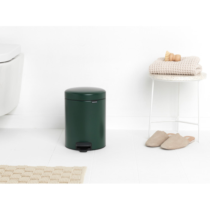 Кош за смет с педал Brabantia NewIcon 5L, Pine Green - Баня и почистване