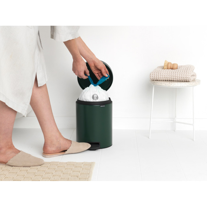Кош за смет с педал Brabantia NewIcon 5L, Pine Green - Баня и почистване