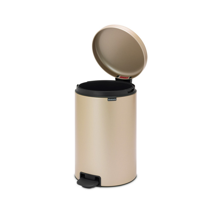 Кош за смет с педал Brabantia NewIcon 20L, Metallic Gold - Баня и почистване
