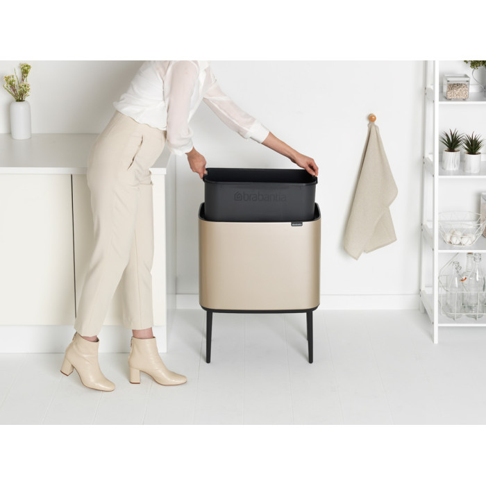 Кош за смет Brabantia Bo Touch 36L, Metallic Gold - Баня и почистване