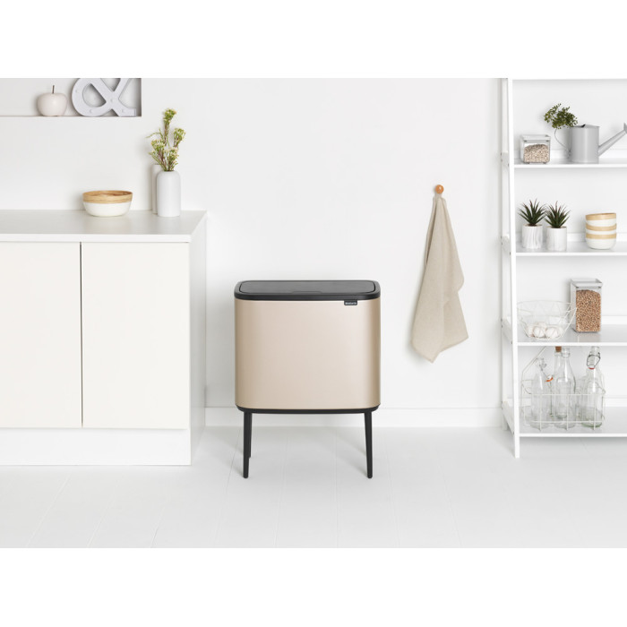 Кош за смет Brabantia Bo Touch 36L, Metallic Gold - Баня и почистване