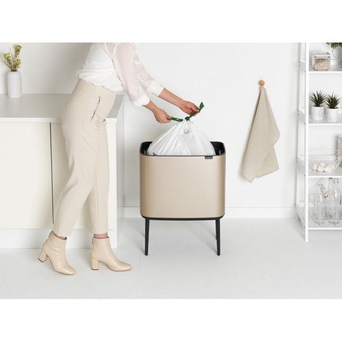 Кош за смет Brabantia Bo Touch 36L, Metallic Gold - Баня и почистване