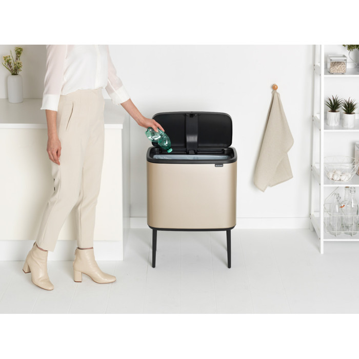 Кош за смет Brabantia Bo Touch 36L, Metallic Gold - Баня и почистване