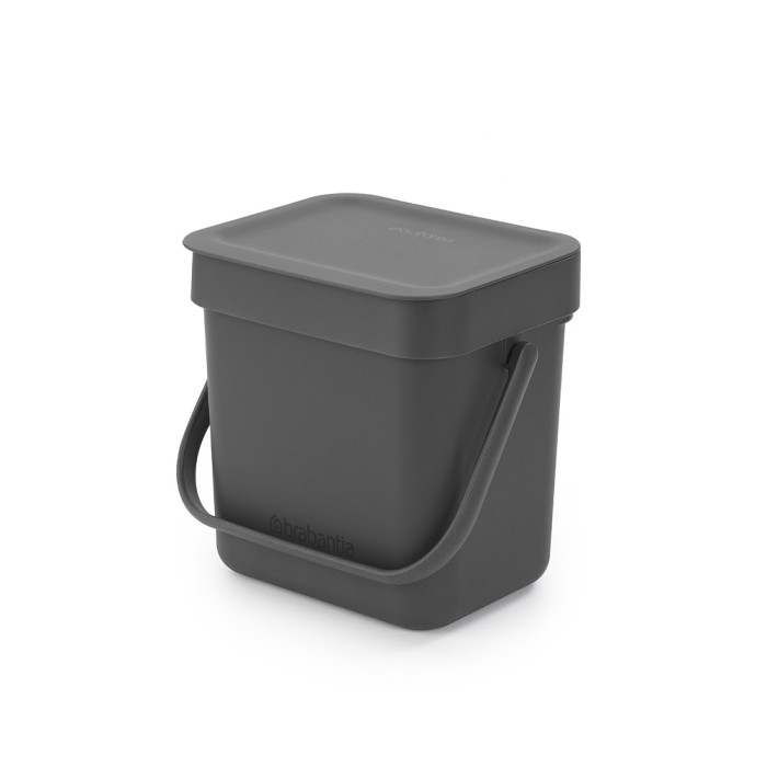 Кош за смет за разделно събиране Brabantia Sort&Go 3L, Grey Кош за смет за разделно събиране Brabantia Sort&Go 3L, Grey - Баня и почистване