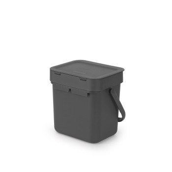 Кош за смет за разделно събиране Brabantia Sort&Go 3L, Grey