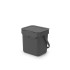 Кош за смет за разделно събиране Brabantia Sort&Go 3L, Grey - Баня и почистване