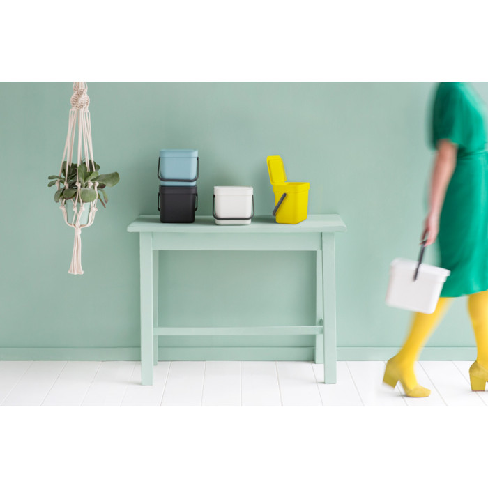 Кош за смет за разделно събиране Brabantia Sort&Go 3L, Grey - Баня и почистване