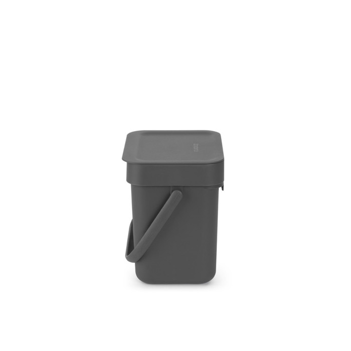Кош за смет за разделно събиране Brabantia Sort&Go 3L, Grey - Баня и почистване