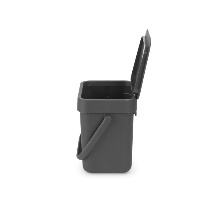 Кош за смет за разделно събиране Brabantia Sort&Go 3L, Grey - Баня и почистване