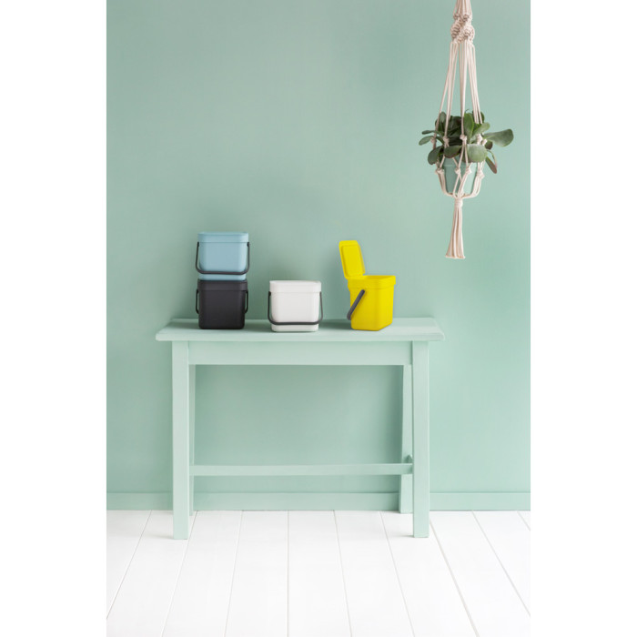 Кош за смет за разделно събиране Brabantia Sort&Go 3L, Grey - Баня и почистване