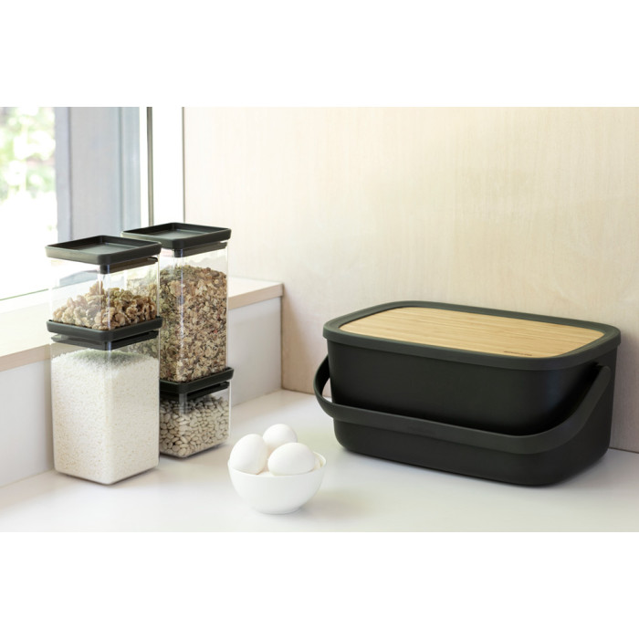 Кутия за хляб Brabantia Nic, Dark Grey - Кухня