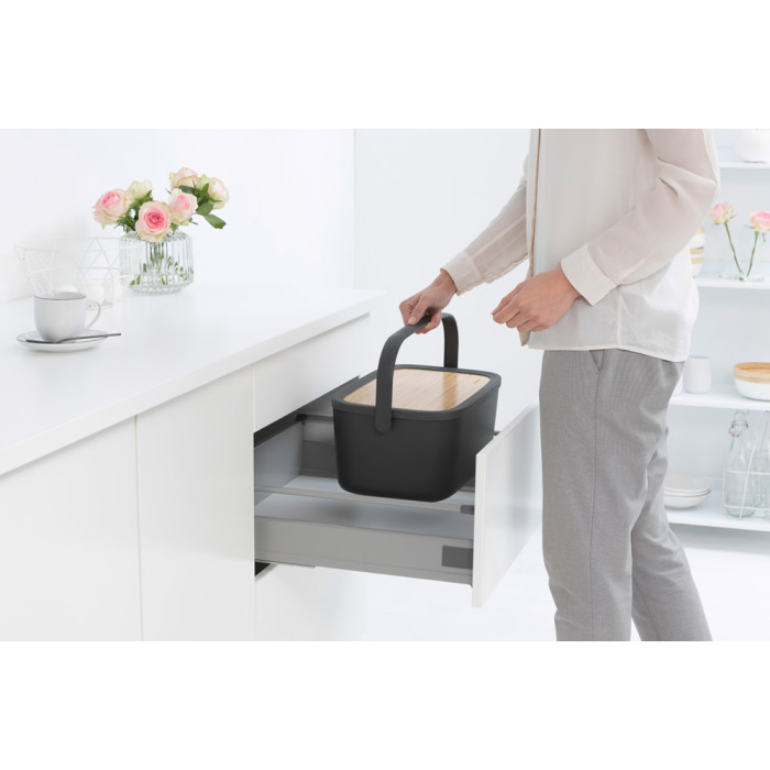 Кутия за хляб Brabantia Nic, Dark Grey - Кухня