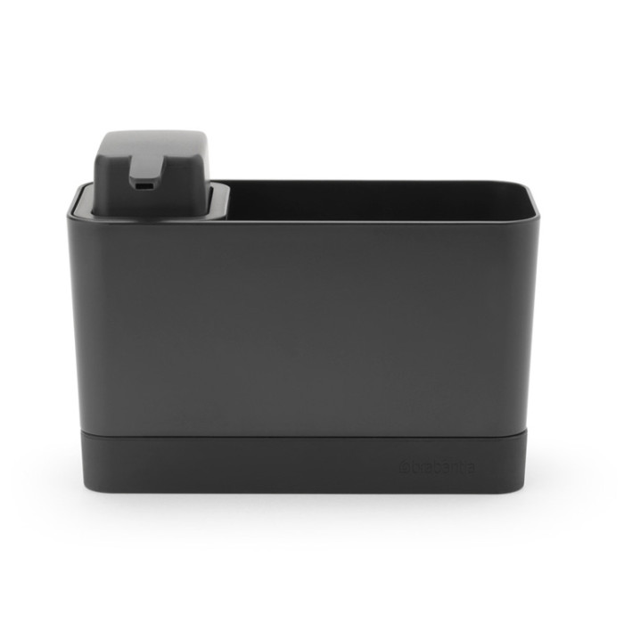 Органайзер за мивка с дозатор за течен сапун Brabantia Dark Grey - Кухня