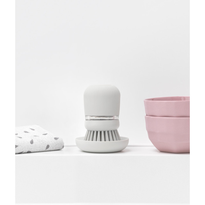 Четка с дозатор за течен сапун Brabantia Light Grey - Кухня