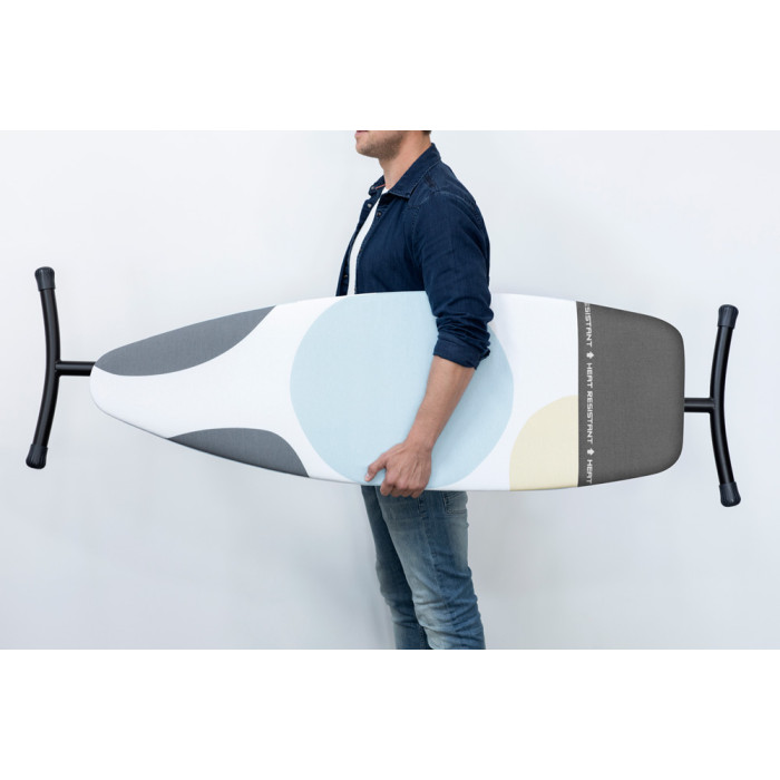 Маса за гладене Brabantia D 135x45cm с топлоустойчива зона за ютия, PerfectFlow Spring Bubbles - Баня и почистване