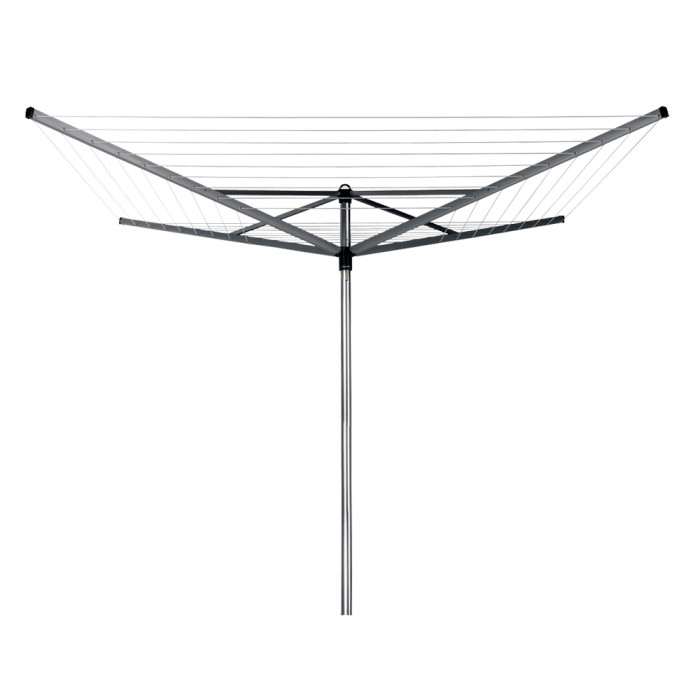 Външен простор Brabantia Topspinner 50m, метален шиш за вкопаване, Metallic Grey - Баня и почистване