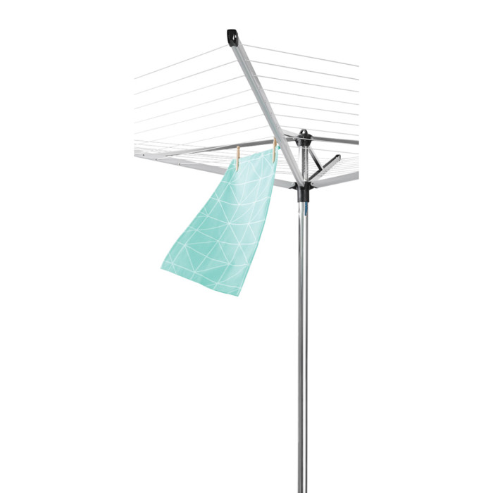 Външен простор Brabantia Topspinner 50m, метален шиш за вкопаване, Metallic Grey - Баня и почистване