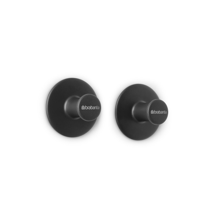 Комплект закачалка за кърпа Brabantia ReNew 2 броя, Dark Grey - Баня и почистване