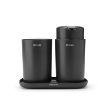 Комплект аксесоари за баня Brabantia ReNew Dark Grey 3 части