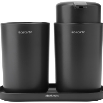 Комплект аксесоари за баня Brabantia ReNew Dark Grey 3 части