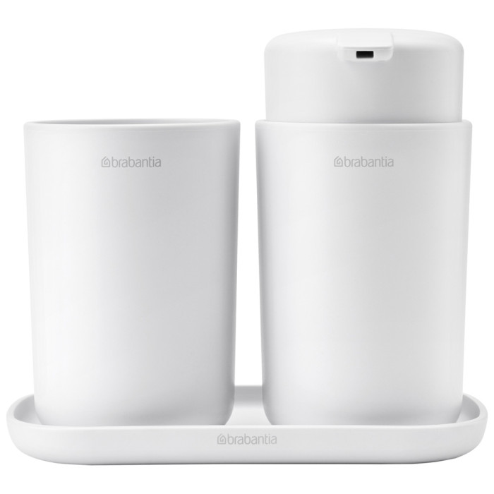 Комплект аксесоари за баня Brabantia ReNew White 3 части - Баня и почистване