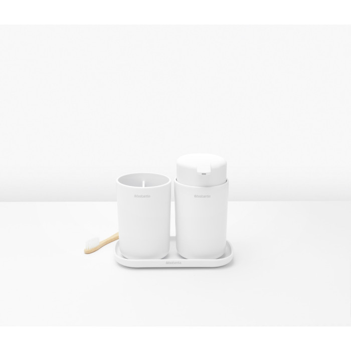 Комплект аксесоари за баня Brabantia ReNew White 3 части - Баня и почистване