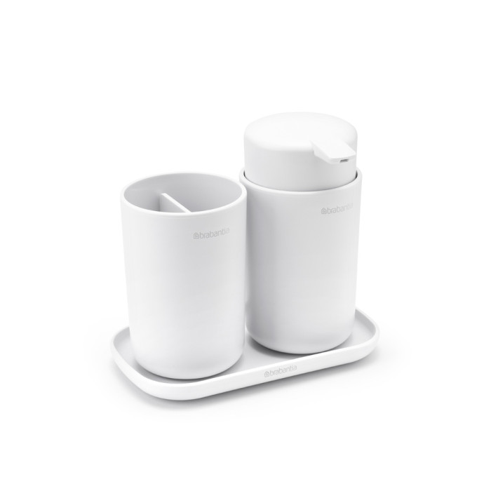 Комплект аксесоари за баня Brabantia ReNew White 3 части - Баня и почистване