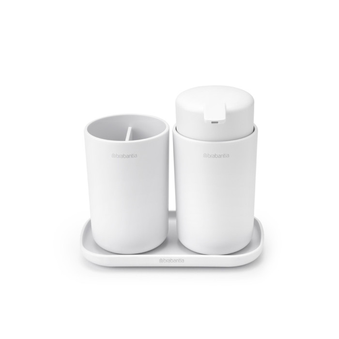 Комплект аксесоари за баня Brabantia ReNew White 3 части - Баня и почистване