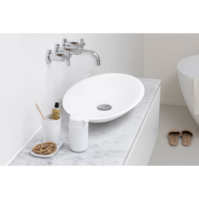 Комплект аксесоари за баня Brabantia ReNew White 3 части - Баня и почистване
