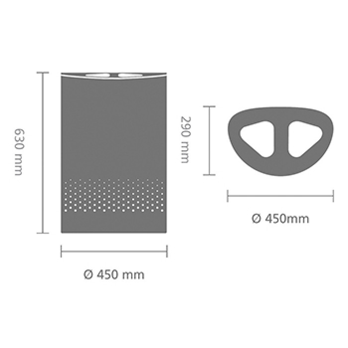 Кош за пране Brabantia Selector 55L, White - Баня и почистване