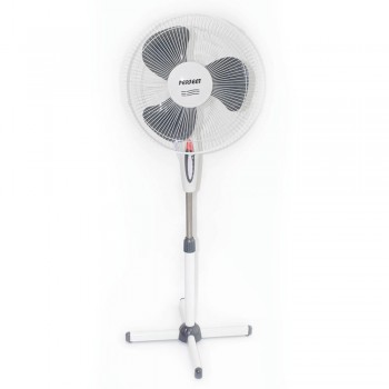 Вентилатор на стойка 16'' Perfect FM-3212, 40W, бяло-сиво