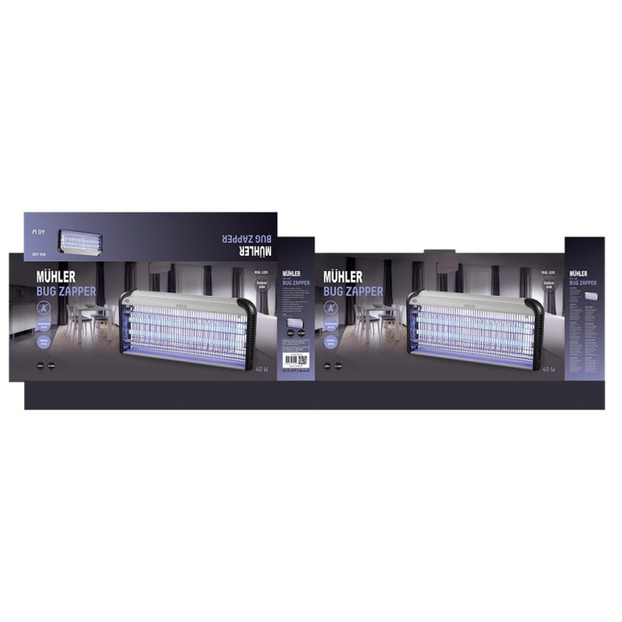 Инсектицидна лампа Muhler MIK-100, 40W, 100м2 Инсектицидна лампа Muhler MIK-100, 40W, 100м2 - Електроуреди