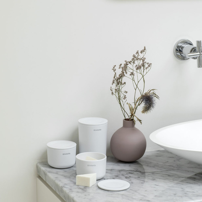 Комплект за съхранение на принадлежности Brabantia ReNew White 3 части - Баня и почистване