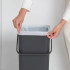 Кош за смет за разделно събиране Brabantia Sort&Go 40L, Grey - Баня и почистване