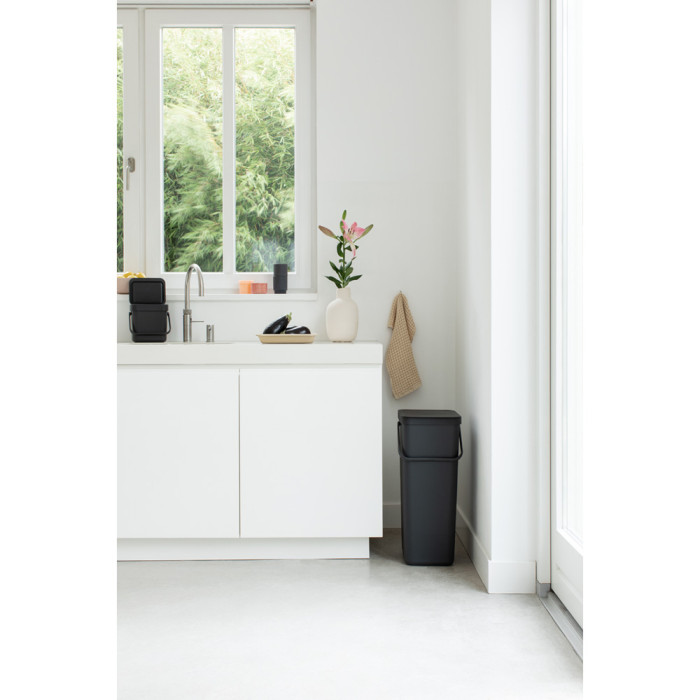 Кош за смет за разделно събиране Brabantia Sort&Go 40L, Grey - Баня и почистване