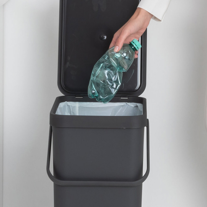 Кош за смет за разделно събиране Brabantia Sort&Go 40L, Grey - Баня и почистване