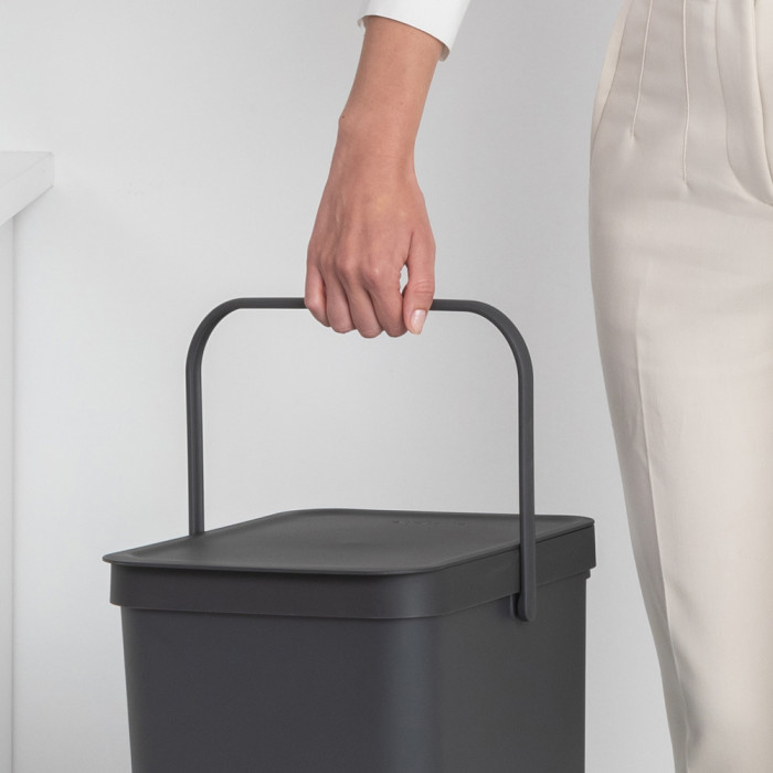 Кош за смет за разделно събиране Brabantia Sort&Go 40L, Grey - Баня и почистване