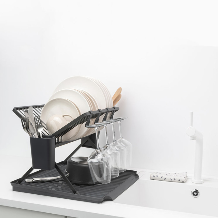 Сгъваем сушилник за съдове Brabantia, Dark Grey Сгъваем сушилник за съдове Brabantia, Dark Grey - Кухня